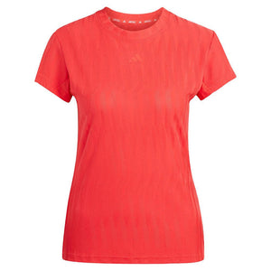 Women`s Freelift Climacool Tennis Top Semi Lucid Red Apparel Adidas