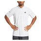 Men`s Club Graphic Tennis Polo Dash Grey and White Apparel Adidas