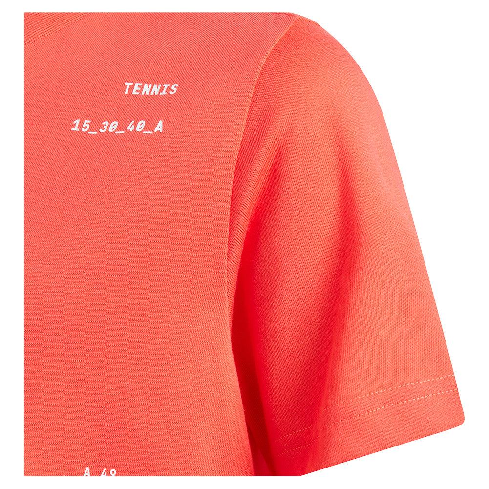 Boys' Graphic Tennis Top Semi Lucid Red Apparel Adidas
