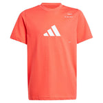 Boys' Graphic Tennis Top Semi Lucid Red Apparel Adidas