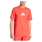 Men`s Padel Graphic Tennis Top Semi Lucid Red Apparel Adidas