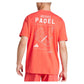 Men`s Padel Graphic Tennis Top Semi Lucid Red Apparel Adidas