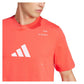 Men`s Padel Graphic Tennis Top Semi Lucid Red Apparel Adidas
