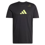 Men`s Graphic Tennis Top Black Apparel Adidas