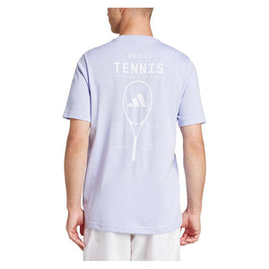 Men`s Graphic Tennis Top Violet Tone Apparel Adidas