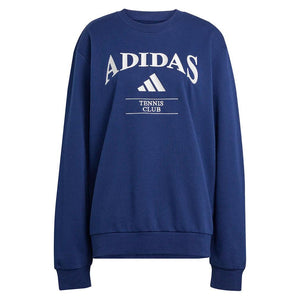 Men`s Long Sleeve Heritage Graphic Tennis Top Dark Blue Apparel Adidas