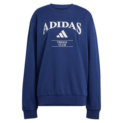 Men`s Long Sleeve Heritage Graphic Tennis Top Dark Blue Apparel Adidas