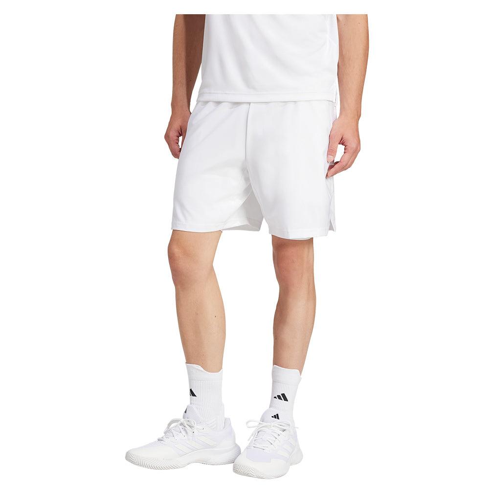 Men`s Club Climacool 2in1 Tennis Shorts White Apparel Adidas