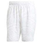 Men`s Club Graphic 7in Tennis Short White Apparel Adidas