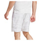 Men`s Club Graphic 7in Tennis Short White Apparel Adidas