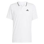 Men`s Club Pique Tennis Polo White Apparel Adidas