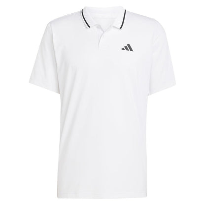 Men`s Club Pique Tennis Polo White Apparel Adidas