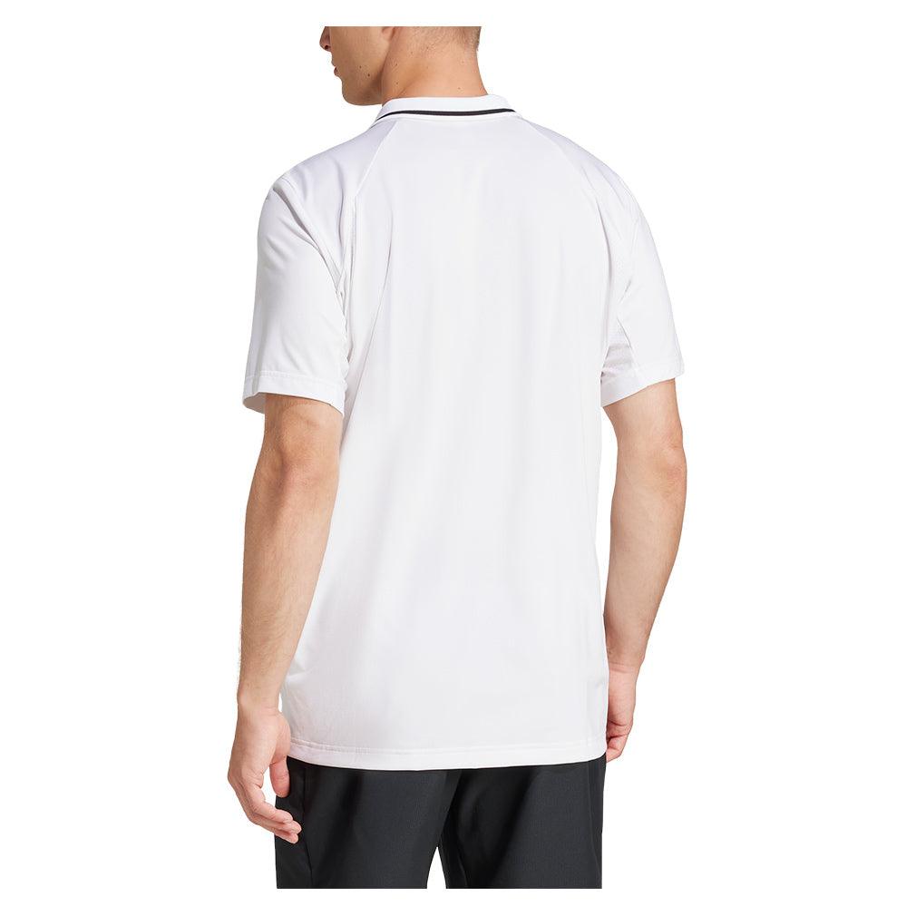 Men`s Club Pique Tennis Polo White Apparel Adidas