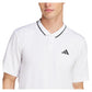 Men`s Club Pique Tennis Polo White Apparel Adidas