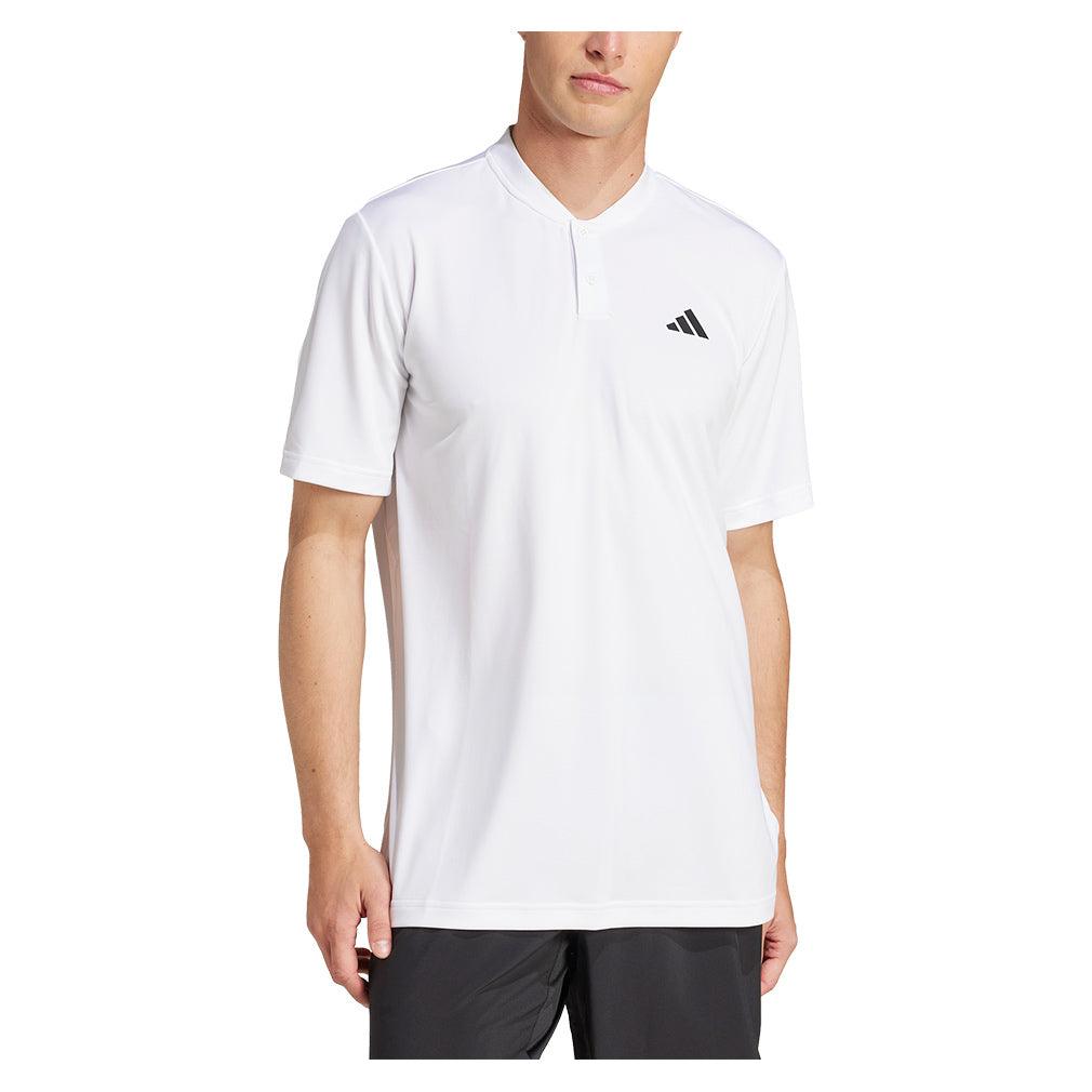 Men`s Club Climacool Henley Tennis Top White Apparel Adidas