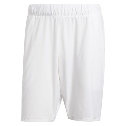 Men`s Club Stretch Woven 7 inch Tennis Shorts White Apparel Adidas