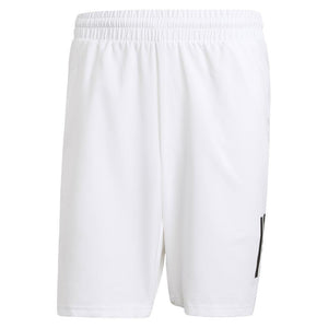 Men`s Club 3 Stripe 9 inch Tennis Short White Apparel Adidas