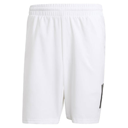 Men`s Club 3 Stripe 9 inch Tennis Short White Apparel Adidas