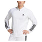Men`s Club 3 Stripe Knitted Tennis Jacket White Apparel Adidas