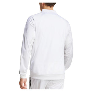 Men`s Club 3 Stripe Knitted Tennis Jacket White Apparel Adidas