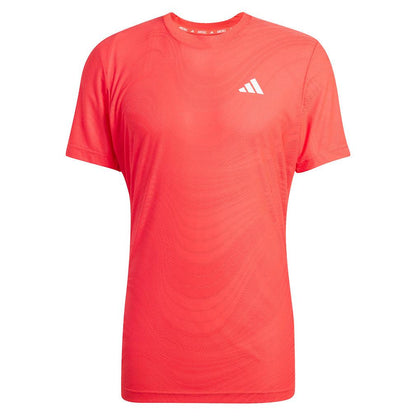 Men`s Freelift Pro Tennis Top Semi Lucid Red Apparel Adidas