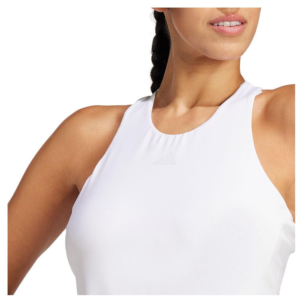 Women`s Climacool Mid Length Y Tennis Tank White Apparel Adidas