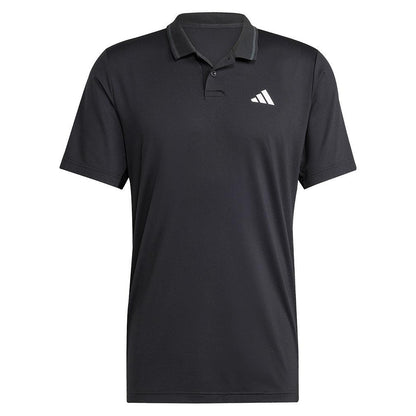 Men`s Club Pique Tennis Polo Black Apparel Adidas