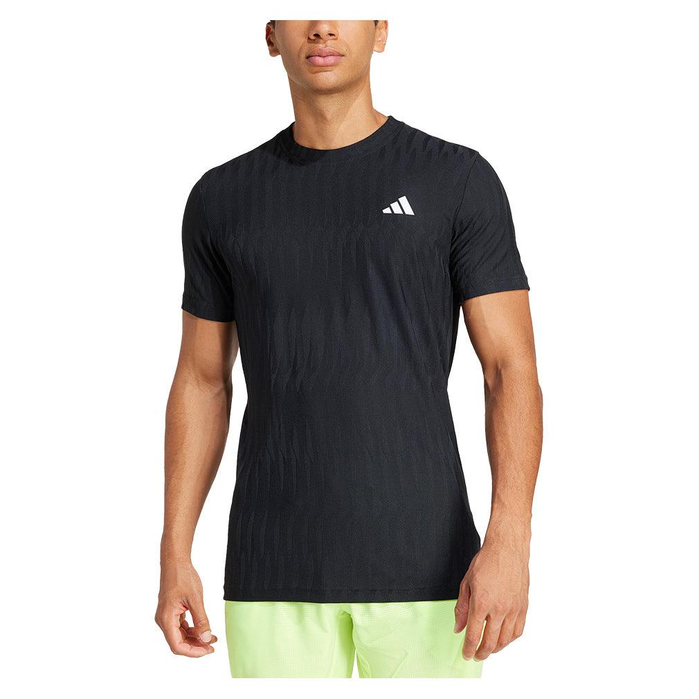 Men`s Freelift Tennis Top Black Apparel Adidas