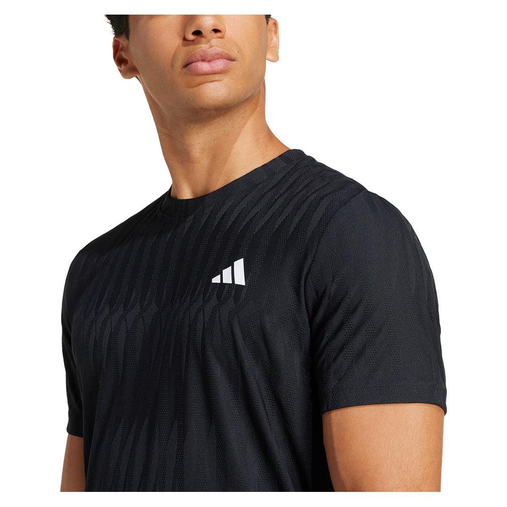 Men`s Freelift Tennis Top Black Apparel Adidas