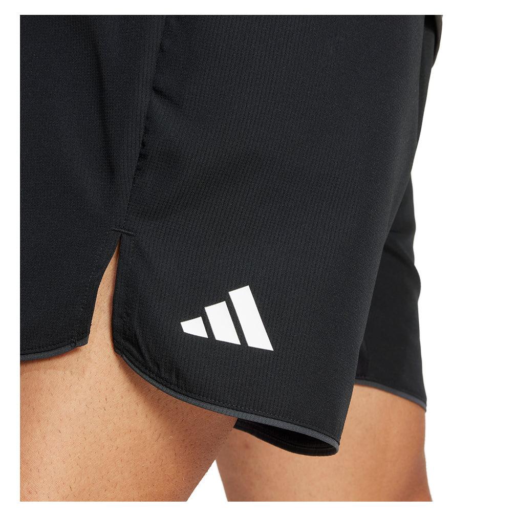 Men`s Club 9 inch Tennis Shorts Black Apparel Adidas