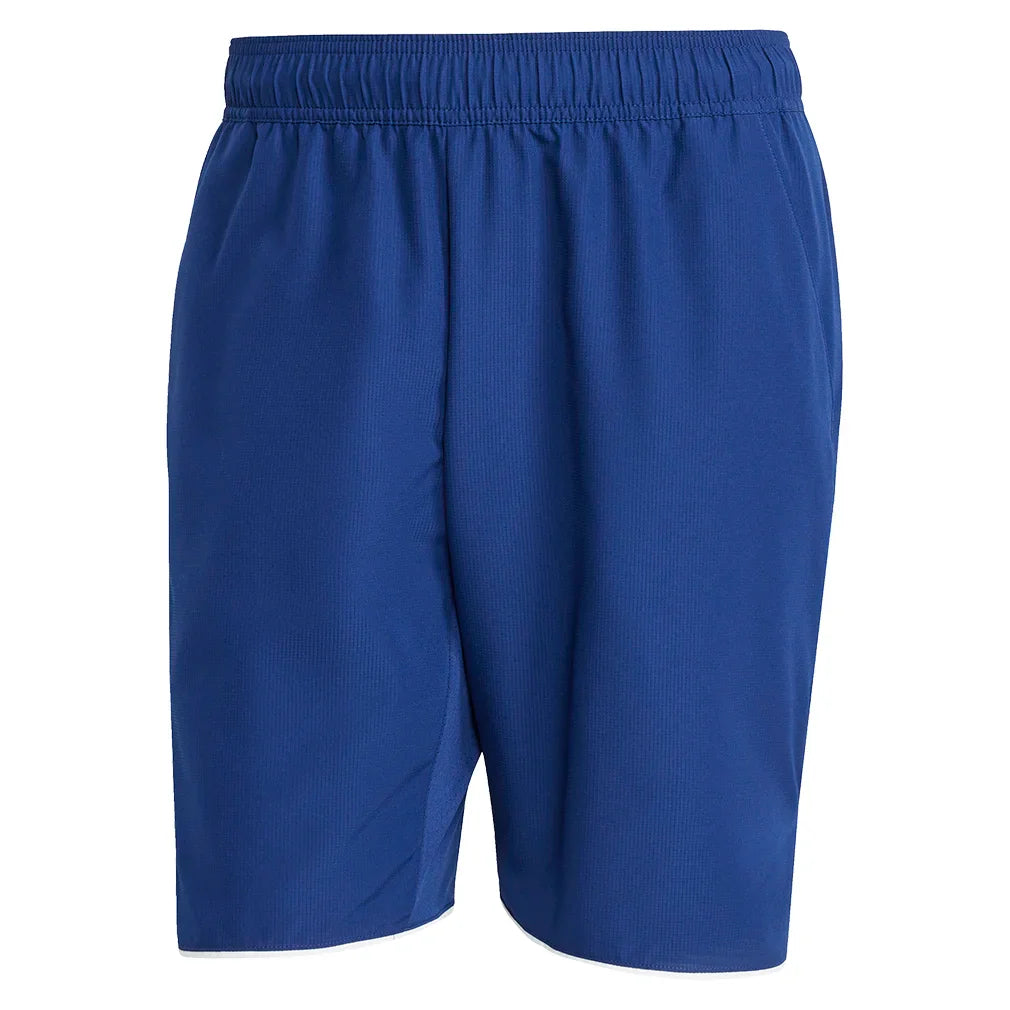 Men`s Club 9 Inch Tennis Short Dark Blue Apparel Adidas