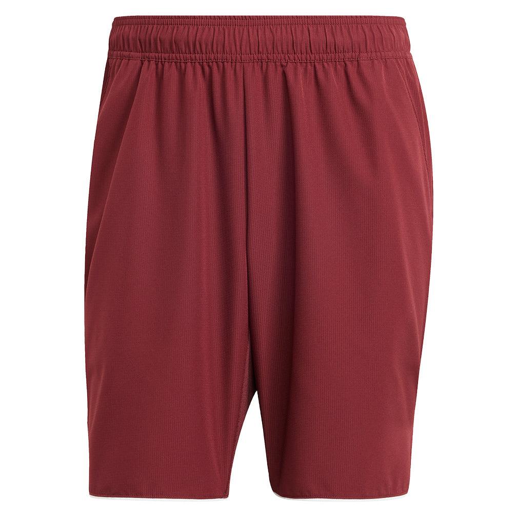 Men`s Club 9 inch Tennis Short Shadow Red Apparel Adidas
