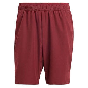 Men`s Club 9 inch Tennis Short Shadow Red Apparel Adidas