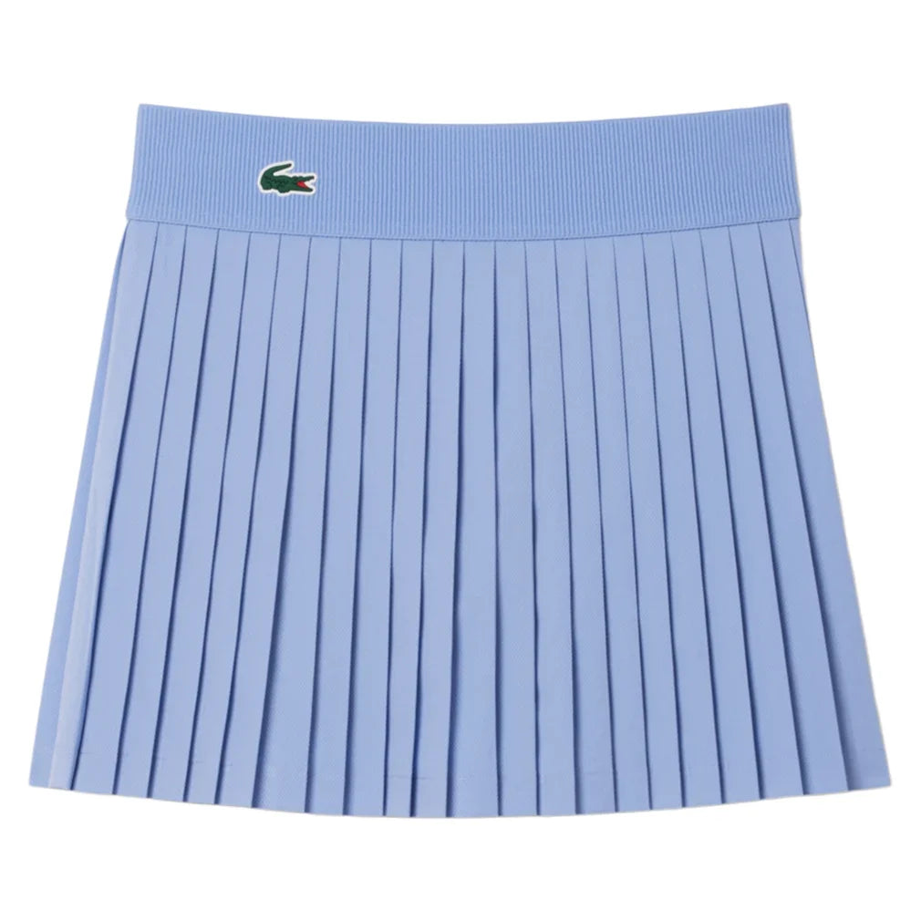 Women`s On Court 13.8 Inch Tennis Skirt with Shorts Delphinium and Navy Blue Apparel Lacoste