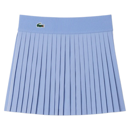 Women`s On Court 13.8 Inch Tennis Skirt with Shorts Delphinium and Navy Blue Apparel Lacoste