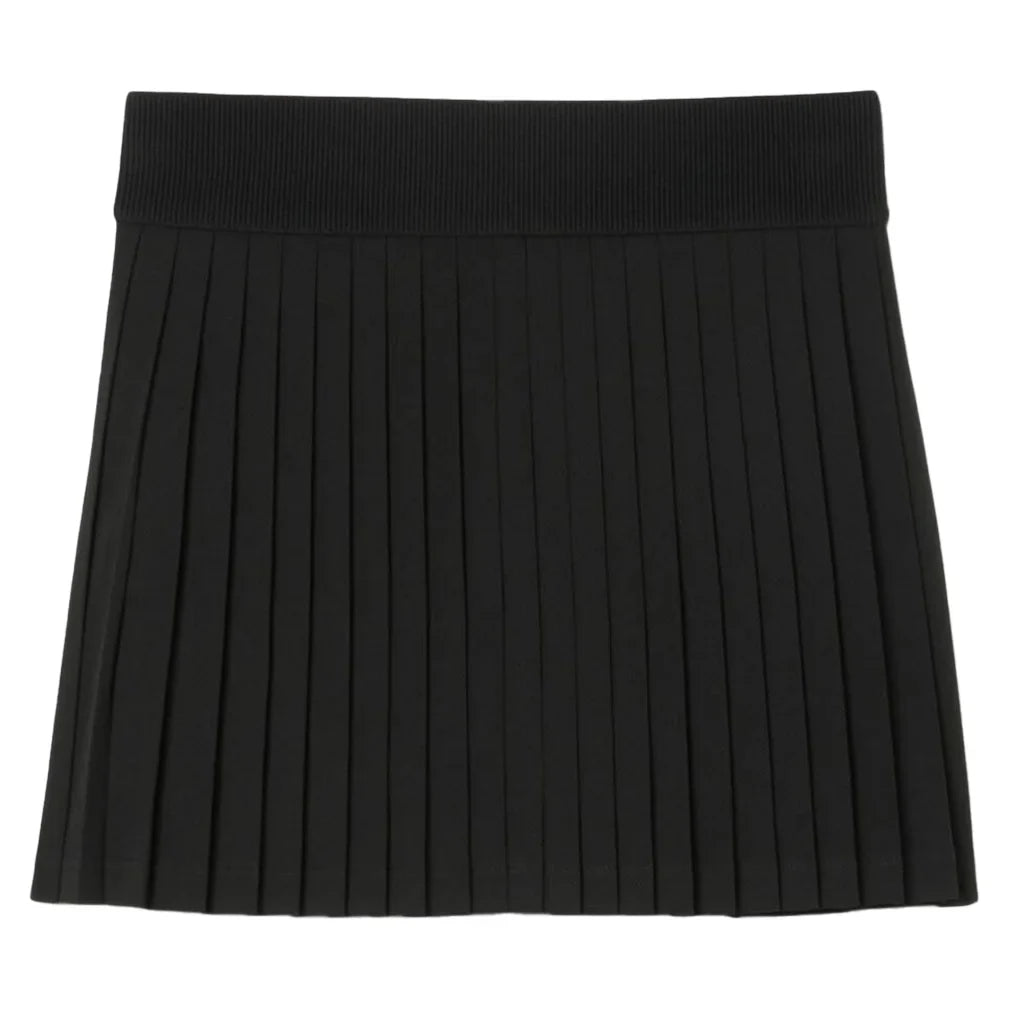 Women`s On Court 13.8 Inch Tennis Skirt with Shorts Black Apparel Lacoste