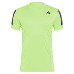 Men`s Club 3 Stripe Tennis Top Lucid Lemon Apparel Adidas