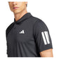 Men`s Club 3 Stripe Tennis Polo Black Apparel Adidas