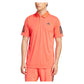 Men`s Club 3 Stripe Tennis Polo Semi Lucid Red Apparel Adidas
