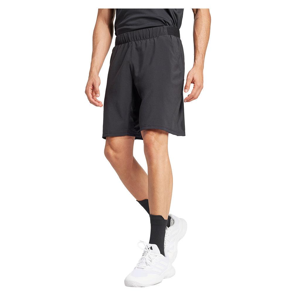 Men`s Club Climacool Stretch Woven 9 inch Tennis Shorts Black Apparel Adidas