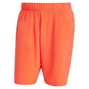 Men`s Club Stretch Woven 9 inch Tennis Shorts Semi Lucid Red Apparel Adidas