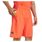 Men`s Club Stretch Woven 9 inch Tennis Shorts Semi Lucid Red Apparel Adidas