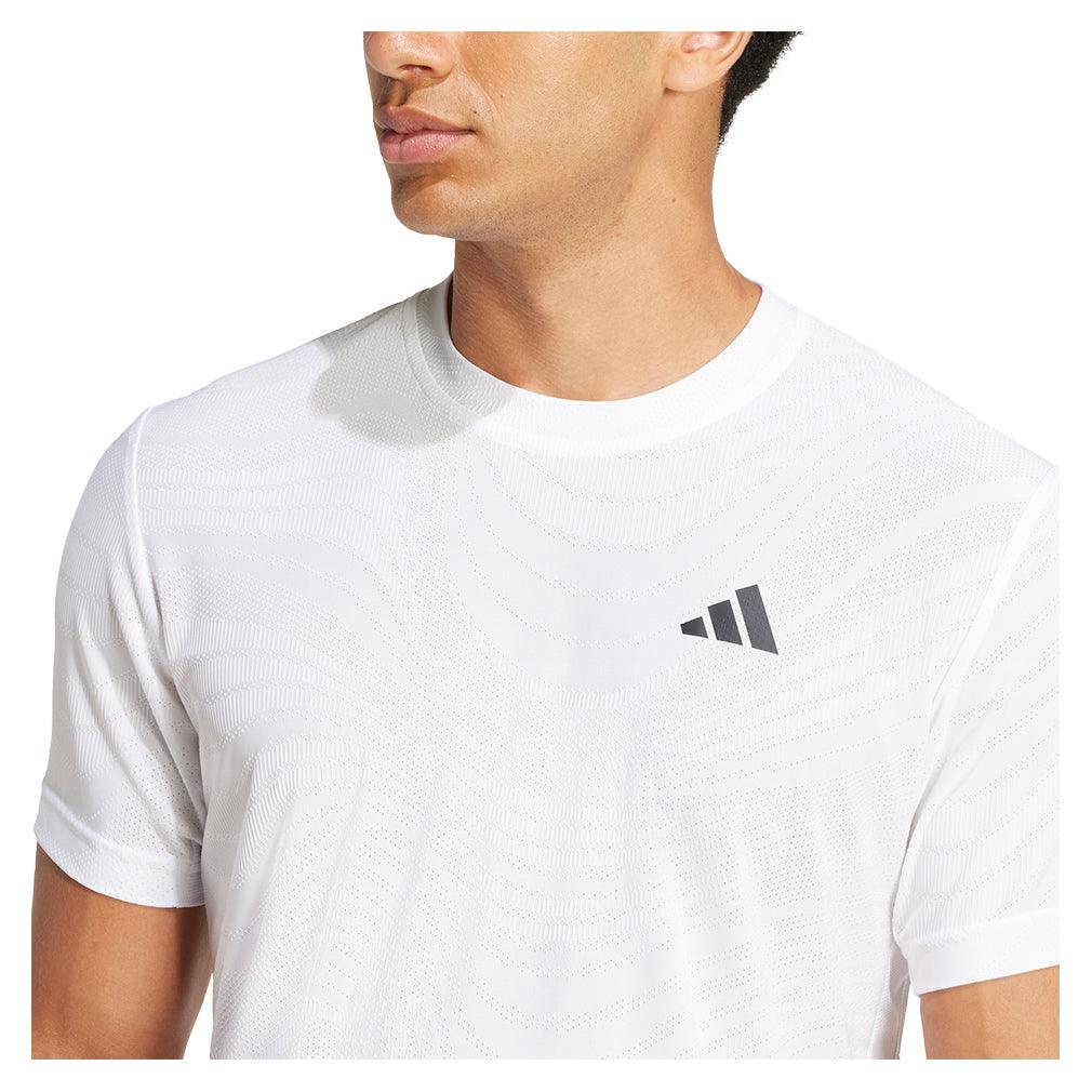 Men`s Freelift Pro Tennis Top White Apparel Adidas