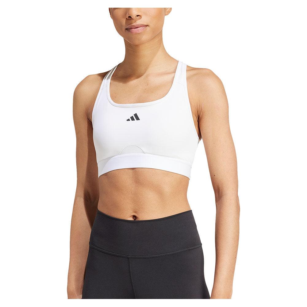 Women`s Performance Workout Bra White Apparel Adidas