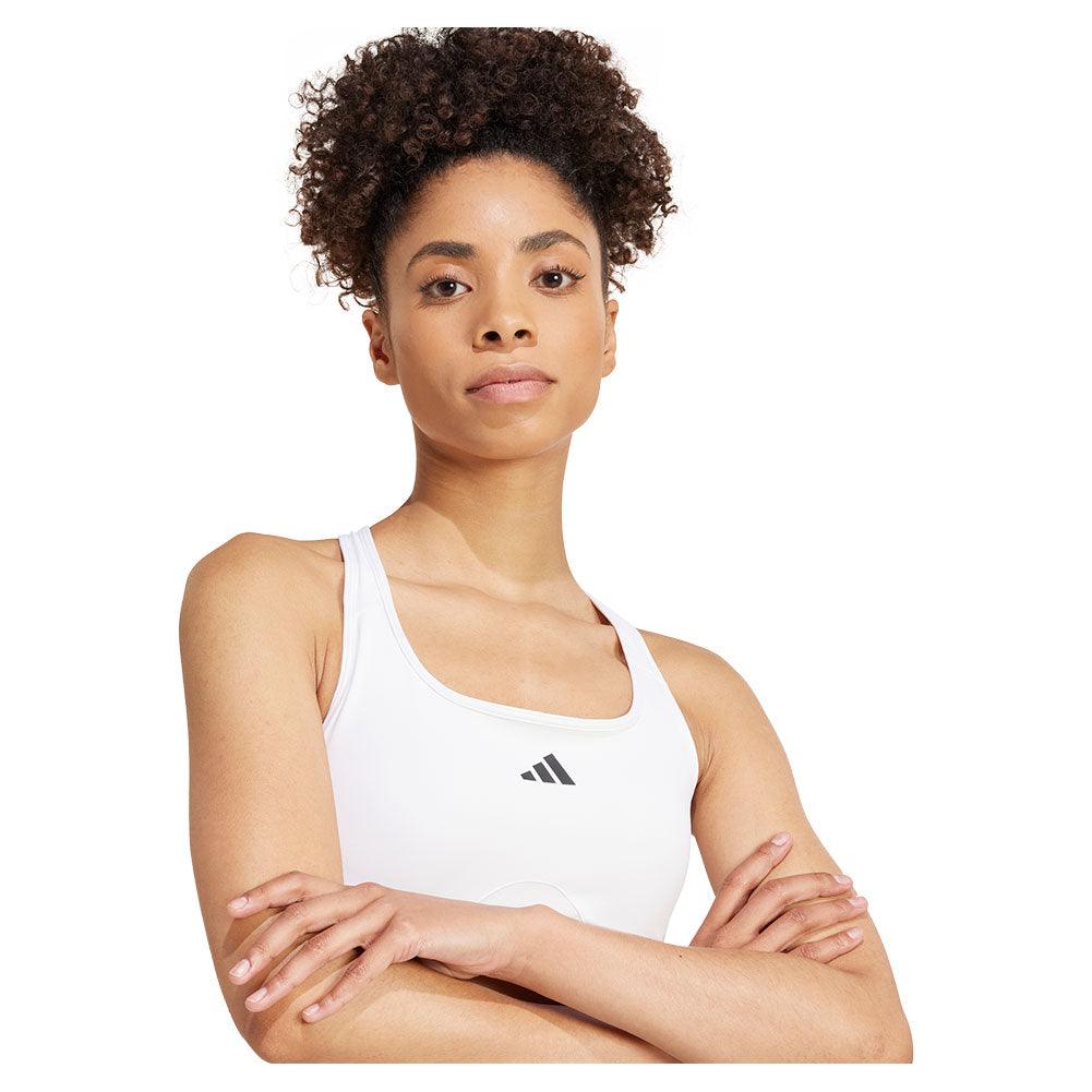 Women`s Performance Workout Bra White Apparel Adidas