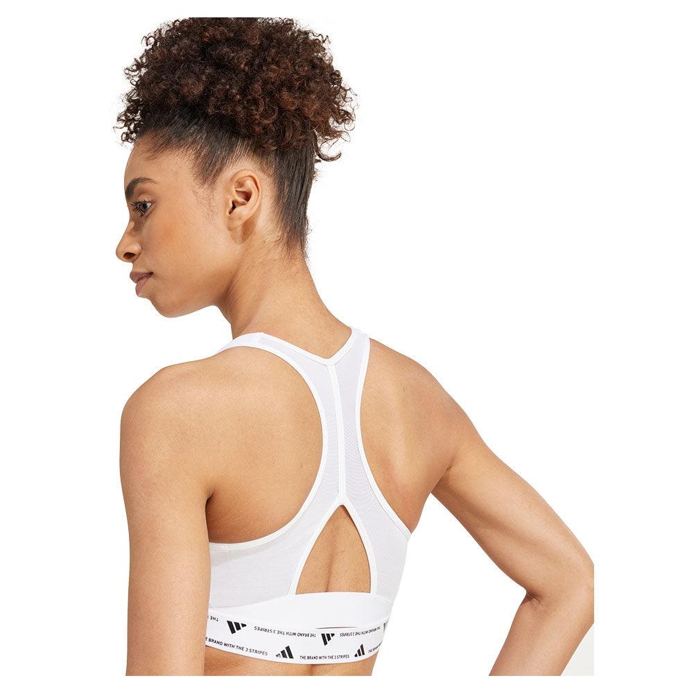Women`s Performance Workout Bra White Apparel Adidas