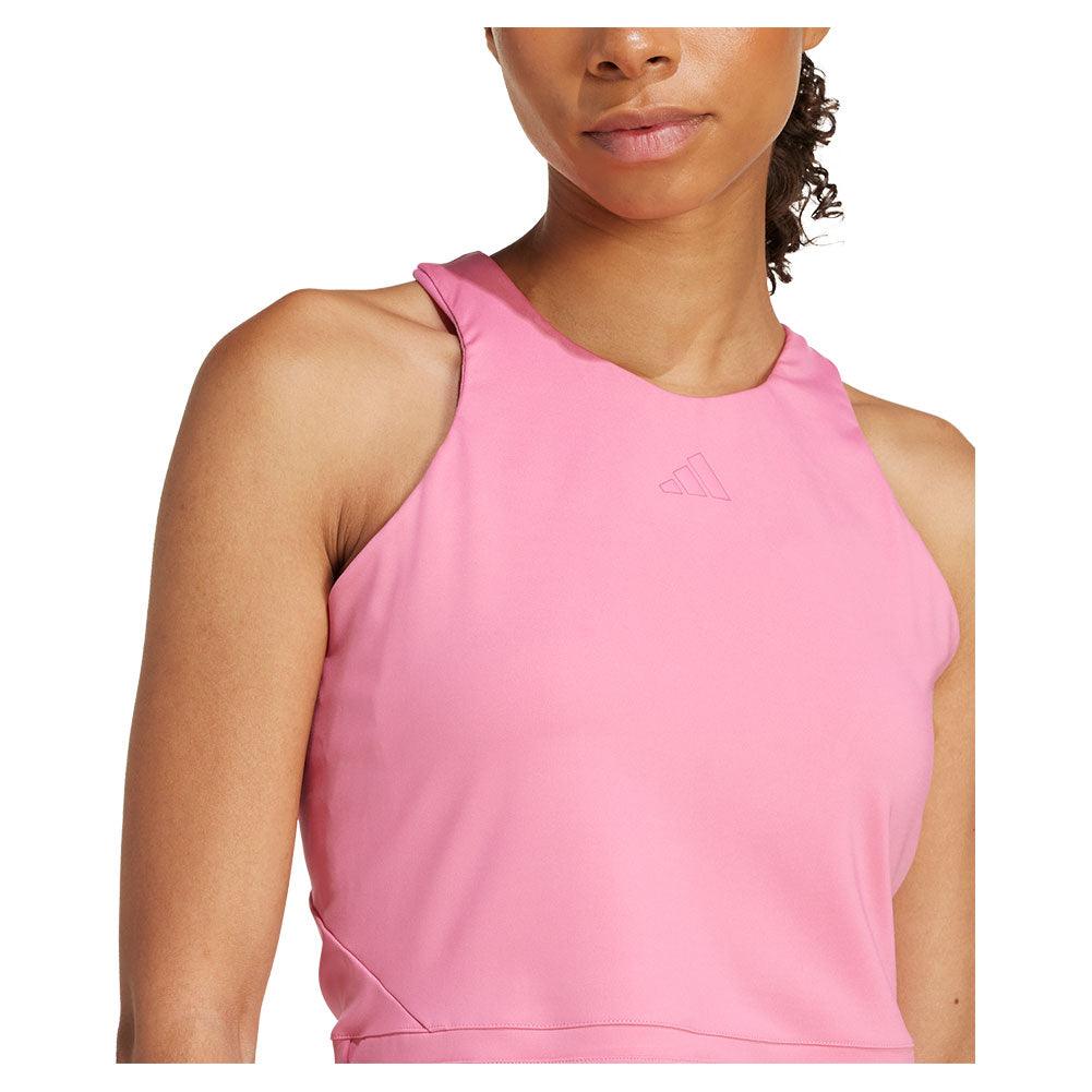 Women`s Climacool Mid Length Y Tennis Tank Pink Fusion Apparel Adidas