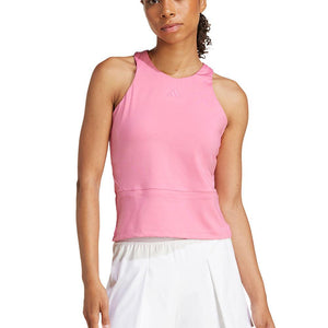 Women`s Climacool Mid Length Y Tennis Tank Pink Fusion Apparel Adidas
