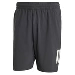Men`s Club 3 Stripe 9 inch Tennis Short Black Apparel Adidas