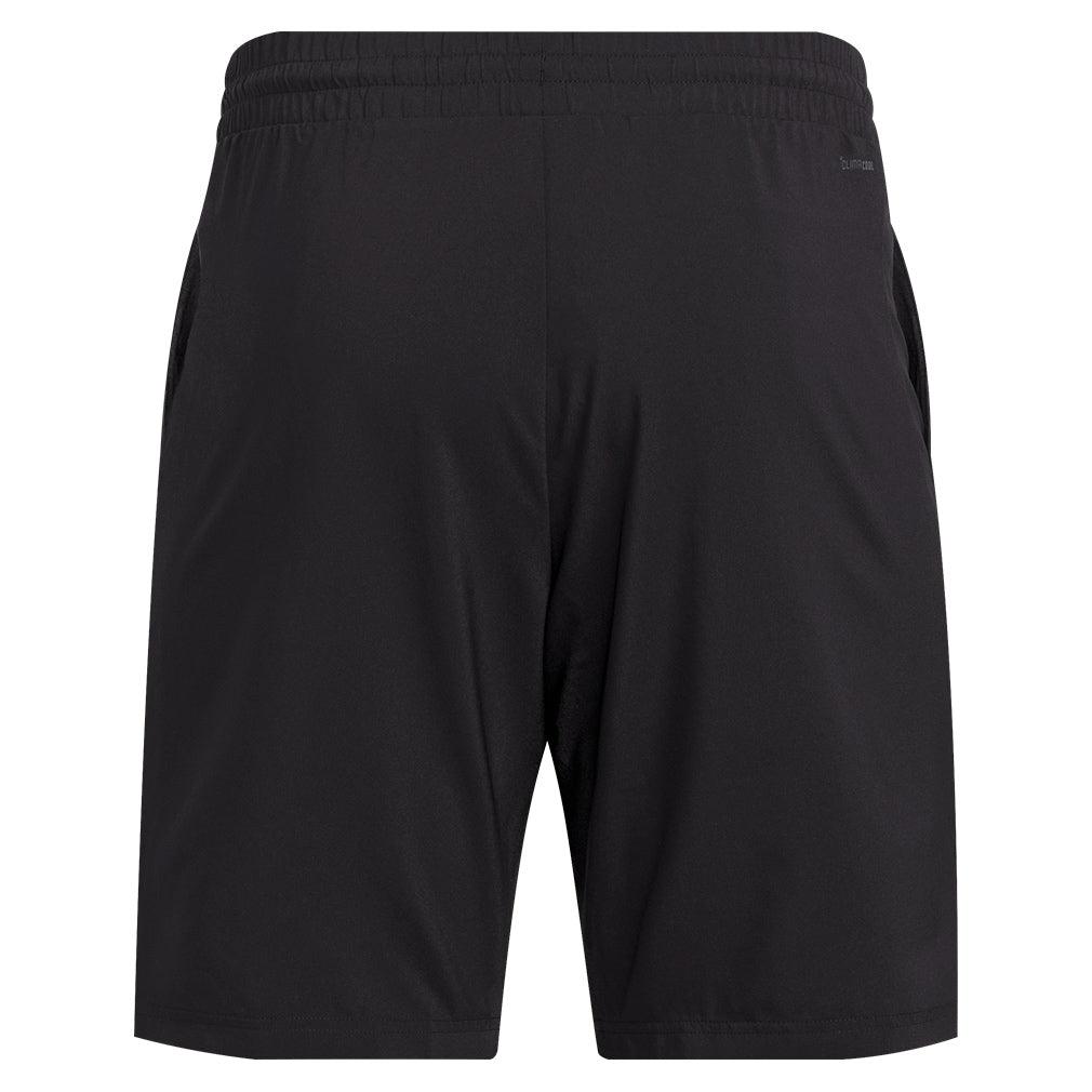 Men`s Club 3 Stripe 9 inch Tennis Short Black Apparel Adidas